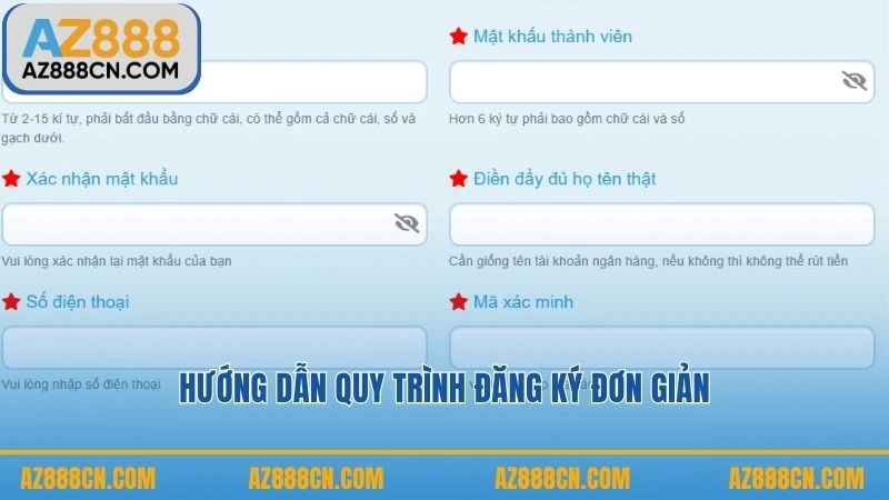 Hướng dẫn quy trình đăng ký đơn giản