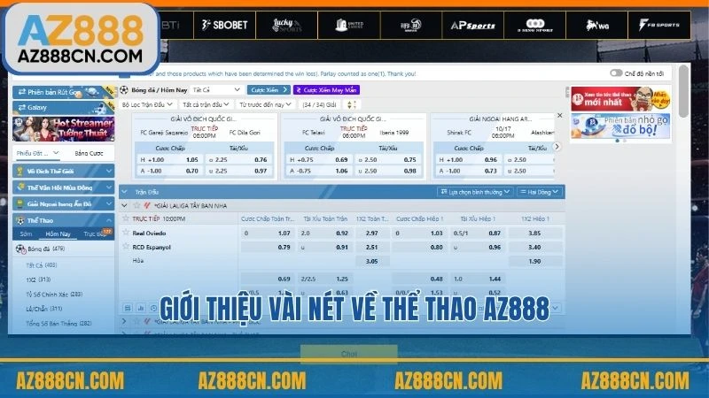 Giới thiệu vài nét về thể thao AZ888