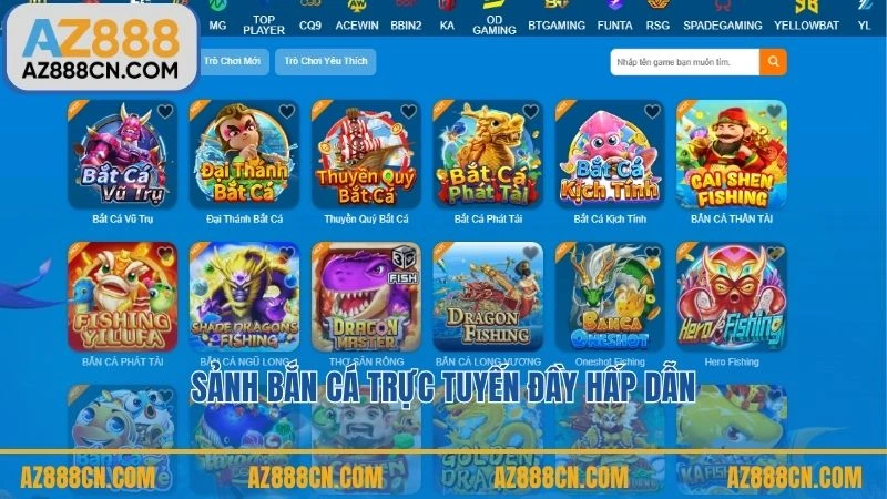 Sảnh bắn cá trực tuyến đầy hấp dẫn